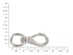 241 7/16" Nickel Plate, Swivel Lever Snap, Solid Brass-LL -Buckleguy apijfvaw2 27670.1604444036