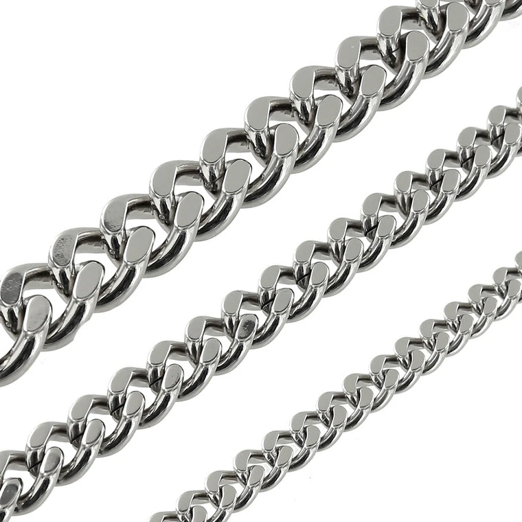 B8840 Nickel Plate, Two-Side Flat Chain, Solid Brass-LL (36" Length) 4 B8840 Nickel Plate, Two-Side Flat Chain, Solid Brass-LL (36" Length) - Image 2