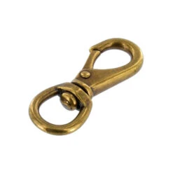 241 7/16" Antique Brass, Swivel Lever Snap, Solid Brass-LL -Buckleguy apin8ebr2 61581.1604444221