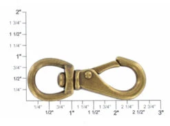 241 7/16" Antique Brass, Swivel Lever Snap, Solid Brass-LL -Buckleguy apinkycuh 06630.1604444219