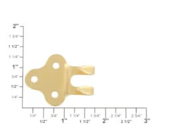 B8149 1 1/4" Natural Brass, Belt/Strap Hook, Brass-LL -Buckleguy apipdeikp 21997.1604444034