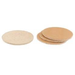 Leather Coasters, Wickett & Craig Traditional Harness, 4" Circle, Russet (250pc Set) -Buckleguy apiprocol 45008 58787.1715698784