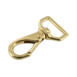 240 Natural Brass, Swivel Lever Snap, Solid Brass-LL, Multiple Sizes