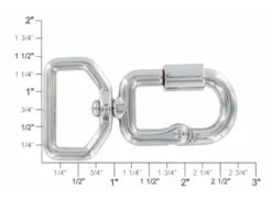 B6452 1" Nickel Plate, Hinge Screw Snap, Solid Brass-LL -Buckleguy apiq2ylbt 80597.1604444172