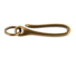 B7498 Antique Brass, Fish Hook Key Chain, Solid Brass-LL -Buckleguy apiqm1tw8 15475.1604444179