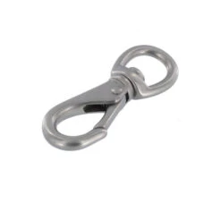 241 7/16" Nickel Matte, Swivel Lever Snap, Solid Brass