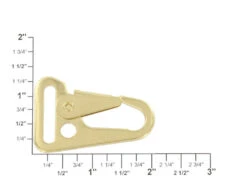 B7443 1" Brass Plate, Sling Lever Snap, Solid Iron -Buckleguy apirr2m4w 44140.1604444228