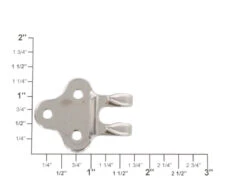 B8149 1 1/4" Nickel Plate, Belt/Strap Hook, Brass-LL -Buckleguy apirvbcwi 00698.1604444071