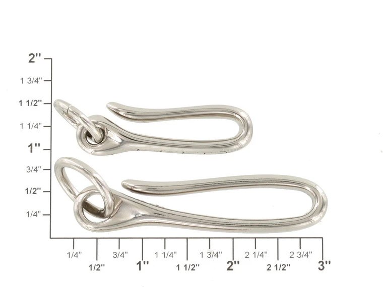 B7498 Nickel Plate, Fish Hook Key Chain, Solid Brass-LL 8 B7498 Nickel Plate, Fish Hook Key Chain, Solid Brass-LL - Image 6