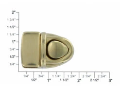 IAD3940 Natural Brass, Tuck Lock, Solid Zinc, Brass Plated -Buckleguy apitq1ebh 77081.1604444167