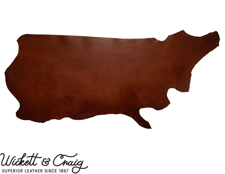 Wickett & Craig English Bridle Leather Panels, Medium Brown 4 Wickett & Craig English Bridle Leather Panels, Medium Brown - Image 2