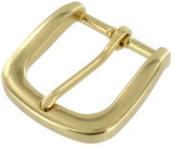 T3139 Natural Brass, Heel Bar Buckle, Solid Brass-LL, Multiple Sizes