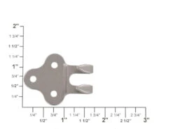 B8149 1 1/4" Nickel Matte, Belt/Strap Hook, Brass-LL -Buckleguy apixy3vhk 67094.1604444111