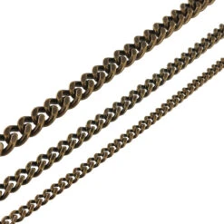 B8840 Antique Brass, Two-Side Flat Chain, Solid Brass-LL (36" Length) -Buckleguy apiyakz7k 86875.1636489684