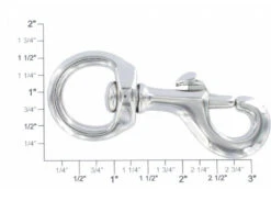 3611 3/4" Nickel Plate, Swivel Bolt Snap, Solid Brass 9 3611 3/4" Nickel Plate, Swivel Bolt Snap, Solid Brass -Buckleguy apiyjaynp 32701.1604444118