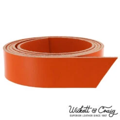 Wickett & Craig English Bridle Leather Strap, Carrot, 55" To 60" Long, 8-10oz & 10-12oz