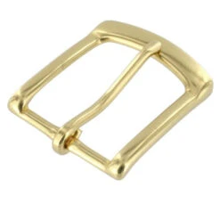 B7106 1 1/4" Natural Brass, Heel Bar Buckle, Solid Brass-LL -Buckleguy apizyutwq 19299.1604444098