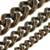 B8840 Antique Brass, Two-Side Flat Chain, Solid Brass-LL (36" Length) -Buckleguy apizyydhj 72421.1636489685