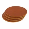 Leather Coasters, Wickett & Craig English Bridle, Circle, Chestnut (4pc Set) 1 Leather Coasters, Wickett & Craig English Bridle, Circle, Chestnut (4pc Set) -Buckleguy circle chestnut coaster 61807.1498246301