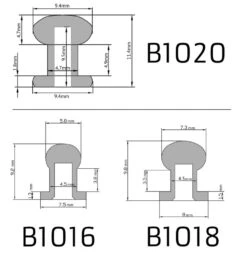 Pippin Punch Round, Mallet Die, Multiple Hole Sizes 7 Pippin Punch Round, Mallet Die, Multiple Hole Sizes -Buckleguy collar button specs 19233.1644585933