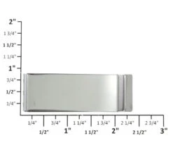 B8942 Polished Stainless Steel, Money Clip, Stainless Steel -Buckleguy unspecified 8 23639.1544467658