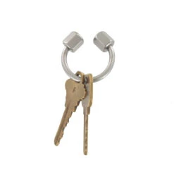 B9057 26.7mm Nickel Matte, Horseshoe Key Ring, Brass-LL -Buckleguy unspecified 61785.1533866505